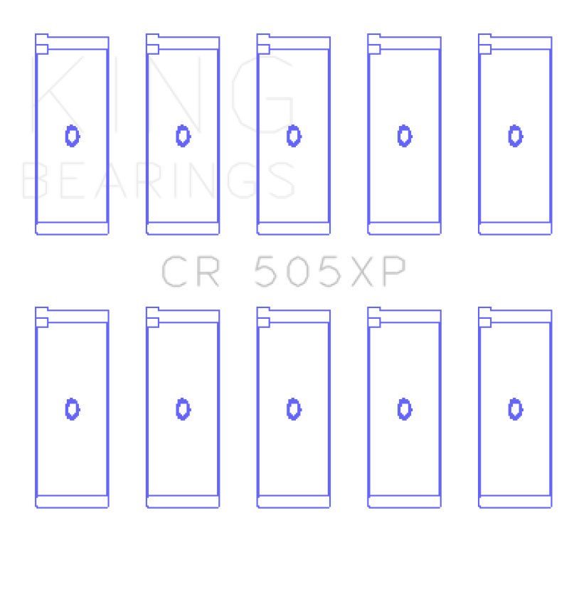 King Engine Bearings Audi 2.1L/2.2L 10V/20V 5cyl Turbo (Size STDX) Performance Rod Bearing Set