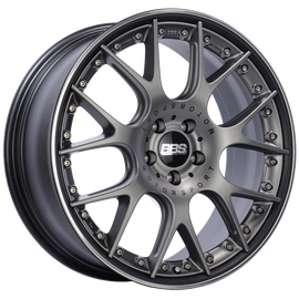 BBS CH-RII 20x8.5 5x120 ET32 Satin Platinum Center Black Lip SS Rim Prot Wheel -82mm PFS/Clip Req