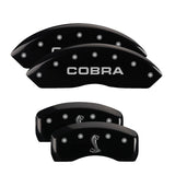 MGP Rear set 2 Caliper Covers Engraved Rear Tiffany Snake Black finish silver ch