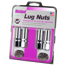 Load image into Gallery viewer, McGard Hex Lug Nut (Drag Racing X-Long Shank) M12X1.5 / 13/16 Hex / 2.475in. Length (4-Pk) - Chrome