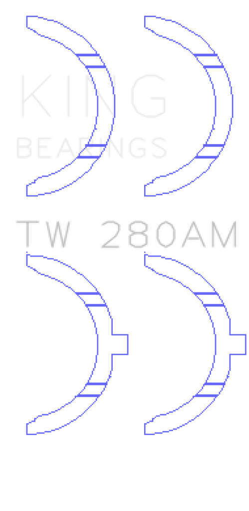 King Engine Bearings Toyota 1E/2E Thrust Washer Set