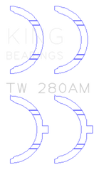 King Engine Bearings Toyota 1E/2E Thrust Washer Set