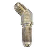 Fragola -6AN x 45 Degree Bulkhead - Steel