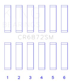 King Engine Bearings Toyota 1GR-FE (Size +.50mm) Connecting Rod Bearing Set