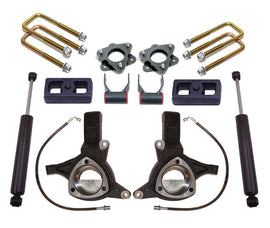 MaxTrac 16-18 GM C1500 2WD w/Stamped Steel. Susp. 7in/4in MaxPro Spindle Lift Kit w/MaxTrac Shocks