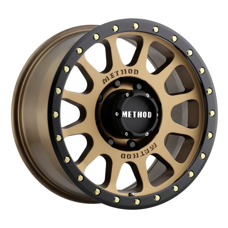 Method MR305 NV 20x10 -18mm Offset 8x180 130.81mm CB Method Bronze/Black Street Loc Wheel