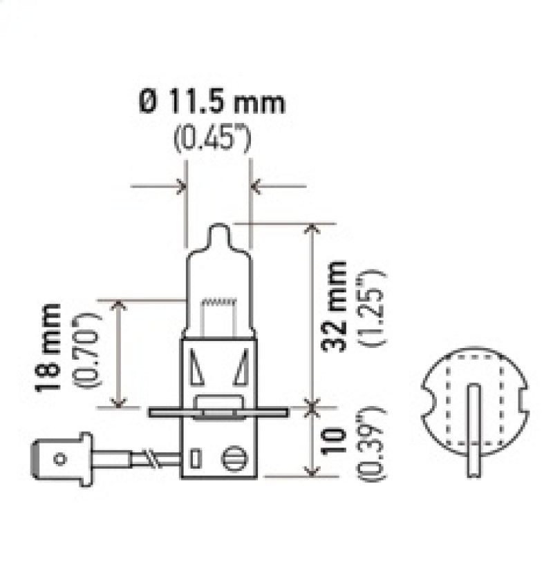 Hella H3 Halogen Bulb (Must Order Qty 10)