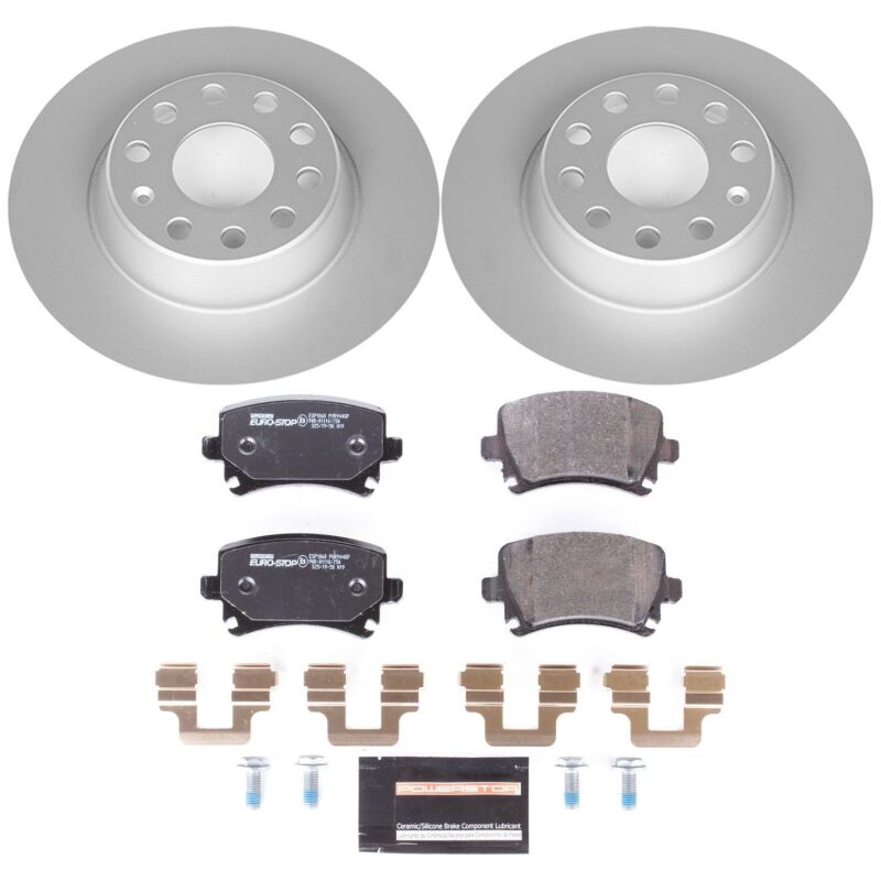 Power Stop 06-09 Audi A3 Rear Euro-Stop Brake Kit