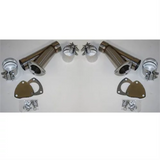 Granatelli 2.25in Stainless Steel Manual Dual Exhaust Cutout Kit w/Slip Fit & Band Clamp