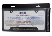 Load image into Gallery viewer, Ford Racing Stainless Steel Ford Performance License Plate Frame - Black