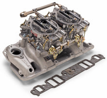 Load image into Gallery viewer, Edelbrock Manifold and Carb Kit Dual Quad RPM Air Gap 390-428 FE Ford