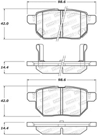 StopTech Street Brake Pads - Rear