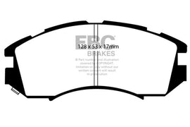 EBC 92-96 Subaru Impreza 1.8 (2WD) (13in Wheels) Greenstuff Front Brake Pads