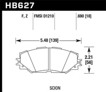 Load image into Gallery viewer, Hawk 08-11 Scion xB / 08-10 Scion xD / 09-10 Toyota Corolla / 09-10 Matrix / 06-10 Rav4 / 10 Lexus H