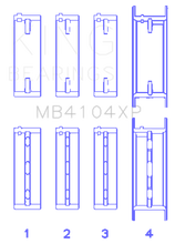 Load image into Gallery viewer, King Engine Bearings Nissan VG30DE/VG30DETT (Size +.025) Performance Main Bearing Set