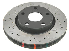 Load image into Gallery viewer, DBA 07-18 Jeep Wrangler Rear 4000 Series Drilled &amp; Slotted Rotor w/Black Hat