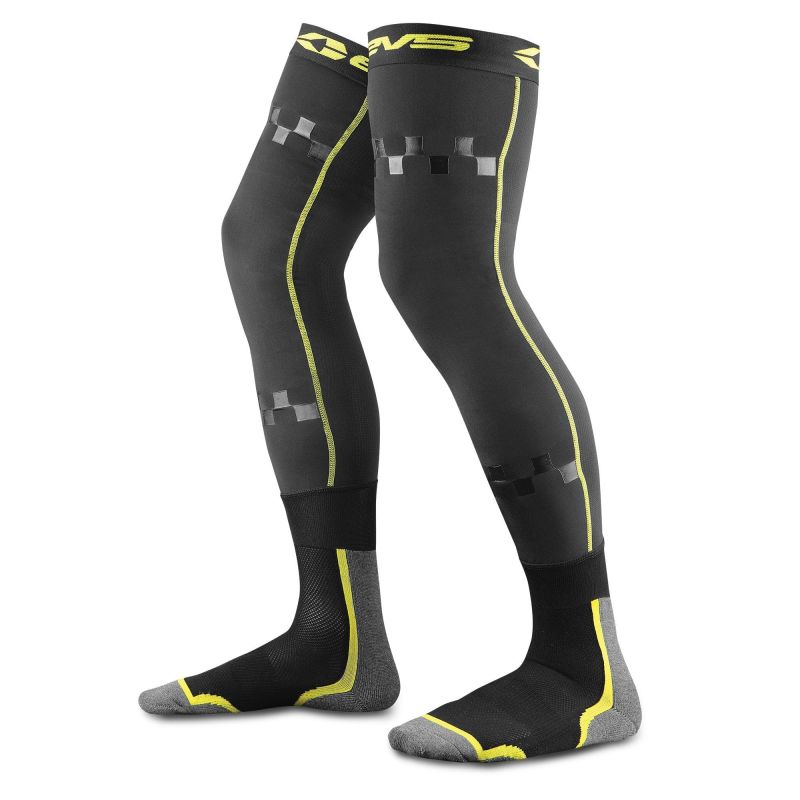 EVS Fusion Sock Combo Black/Hivis - Youth