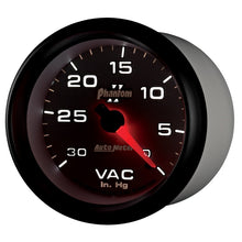 Load image into Gallery viewer, AutoMeter Gauge Vacuum 2-5/8in. 30Inhg Mechanical Phantom II