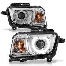 Load image into Gallery viewer, ANZO 2010-2013 Chevrolet Camaro Projector Headlights w/ Halo Chrome (CCFL)