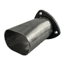 Load image into Gallery viewer, Granatelli 3.0in Round to 3.0in Oval Exhaust Adapter w/Floating 3 Bolt Header Flange