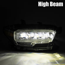 Load image into Gallery viewer, AlphaRex 16-20 Toyota Tacoma NOVA LED Projector Headlights Plank Style Black w/Activation Light