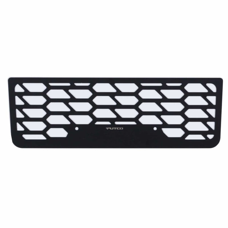 Putco 17-19 Ford SuperDuty - Hex Shield - Black Powder Coated Bumper Grille Inserts