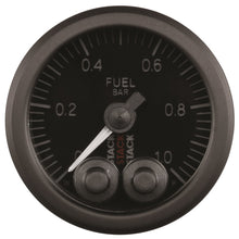 Load image into Gallery viewer, Autometer Stack 52mm 0-1 Bar M10 Male Pro-Control Fuel Pressure Gauge - Black