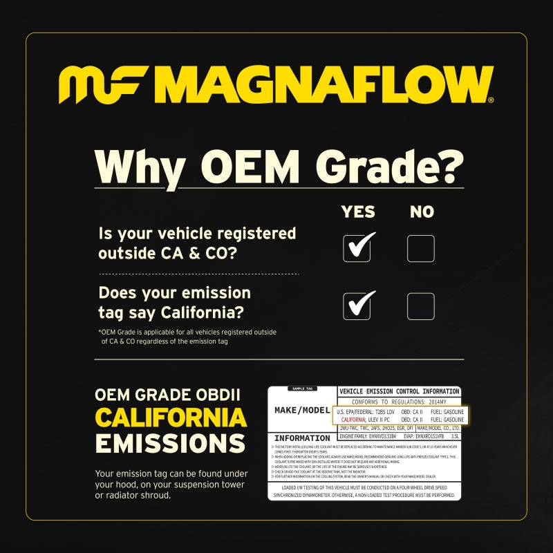 MagnaFlow Conv Universal 2.5/2 Single/Dual O2