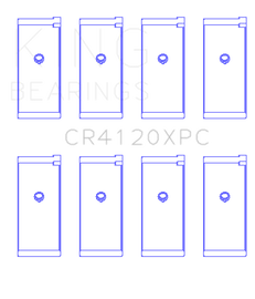 King Engine Bearings 1992+ Mitsubishi 4G63/4G64 EVO I-IV (Size 0.25) Connecting Rod Bearing Set