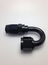 Load image into Gallery viewer, Fragola -8AN Fem x -6AN Hose 180 Degree Reducing Hose End - Black