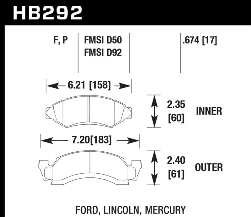 Hawk HPS Street Brake Pads