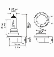 Load image into Gallery viewer, Hella H11 12V 55W PGJ19-2 T4 +50 Performance Halogen Bulb - Pair