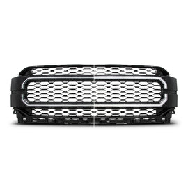 ANZO 21-23 Ford F150 Black Housing Full LED Light Tube Front Grille