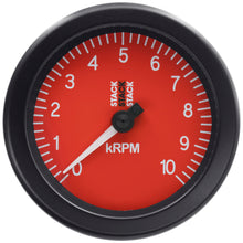 Load image into Gallery viewer, Autometer Stack Sport 88mm 0-10K RPM Tachometer - Red