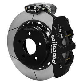 Wilwood 88-98 GM C1500 Aero4 Rear Electronic Parking Brake Kit 14in Rotor 3.25in Offset - Blk