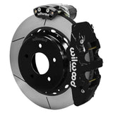 Wilwood 88-98 GM C1500 Aero4 Rear Electronic Parking Brake Kit 14in Rotor 3.25in Offset - Blk
