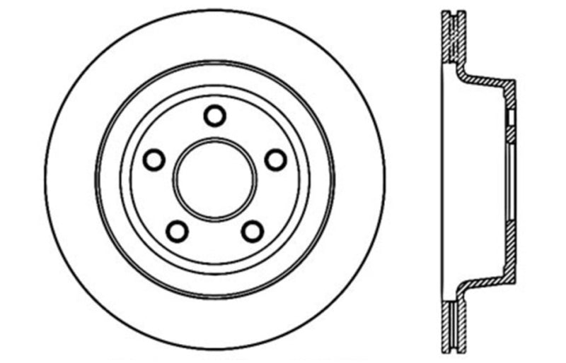 StopTech Slotted & Drilled Sport Brake Rotor