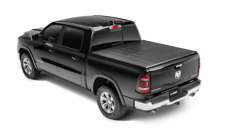 Lund 02-17 Dodge Ram 1500 (8ft. BedExcl. Beds w/Rambox) Genesis Tri-Fold Tonneau Cover - Black