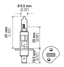 Load image into Gallery viewer, Hella Optilux H1 12V/55W XY Yellow Bulb