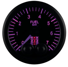 Load image into Gallery viewer, Autometer Stack 52mm 0-7 Bar M10 Male Pro-Control Fuel Pressure Gauge - Black