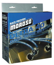 Load image into Gallery viewer, Moroso Chevrolet Small Block (Non-Raised Cam) Ignition Wire Set - Ultra 40 - Unsleeved - Black