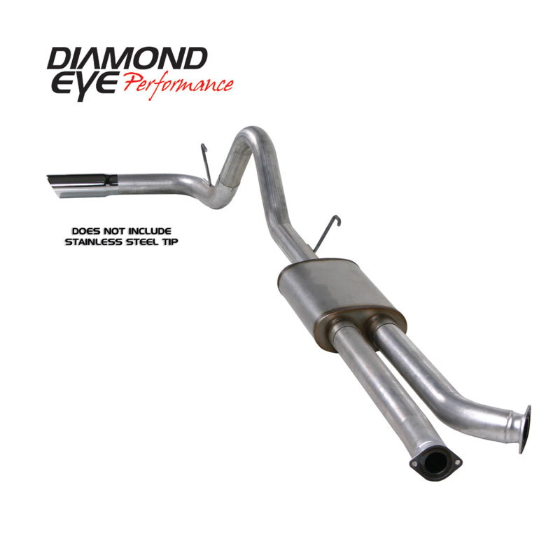 Diamond Eye KIT 3-1/2in CB SGL GAS AL TOYOTA TUNDRA 5.7L 07-10