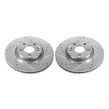 Power Stop 12-15 Land Rover Range Rover Evoque Front Evolution Drilled & Slotted Rotors - Pair