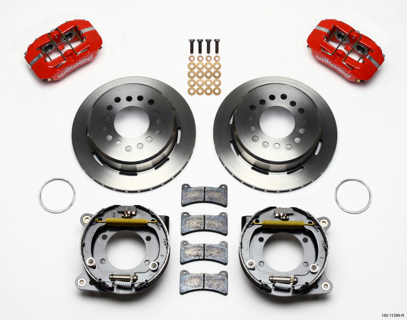 Wilwood Dynapro Low-Profile 11.00in P-Brake Kit - Red 93-97 Camaro/Firebird 2.75in Offset