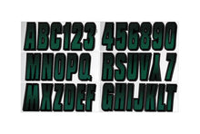 Load image into Gallery viewer, Hardline Boat Lettering Registration Kit 3 in. - 300 Forest Green/Black