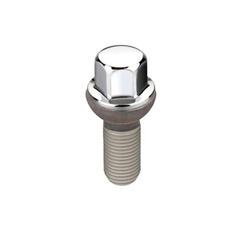 McGard Hex Lug Bolt (Radius Seat) M14X1.5 / 17mm Hex / 35.4mm Shank Length (Box of 50) - Chrome