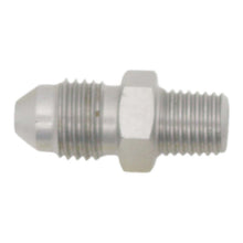 Load image into Gallery viewer, DeatschWerks 3AN Male Flare to 1/16in NPT Male - Anodized Stainless Steel