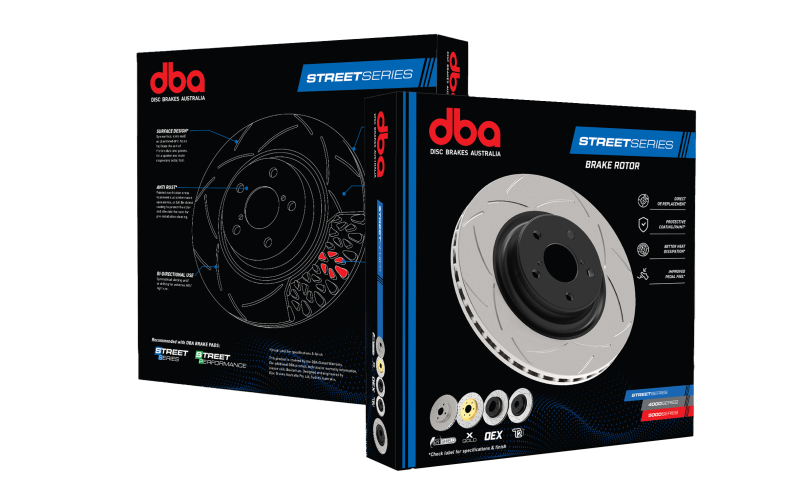DBA 98-06 Toyota 70 Landcruiser (Reverse Mount) 4X4 Survival T2 Slotted Front Brake Rotor