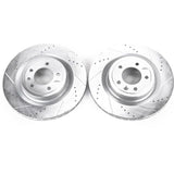 Power Stop 2017 Land Rover Discovery Rear Evolution Drilled & Slotted Rotors - Pair