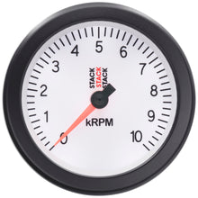 Load image into Gallery viewer, Autometer Stack Sport 88mm 0-10K RPM Tachometer - White